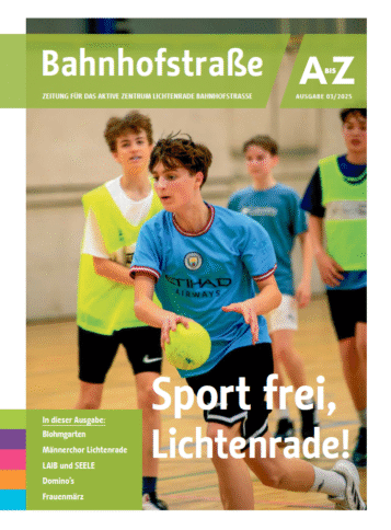 Titelblatt der Zeitung für das Aktive Zentrum Lichtenrade Bahnhofstraße Ausgabe 03/2025